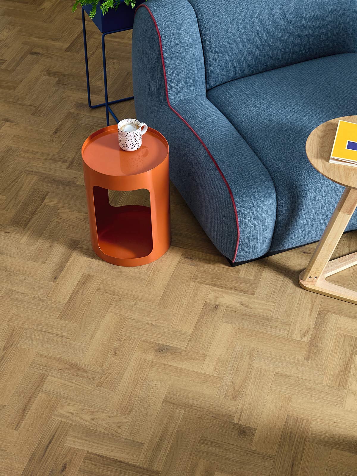 Carmel Oak in Small Parquet: Amtico Spacia LVT Design flooring